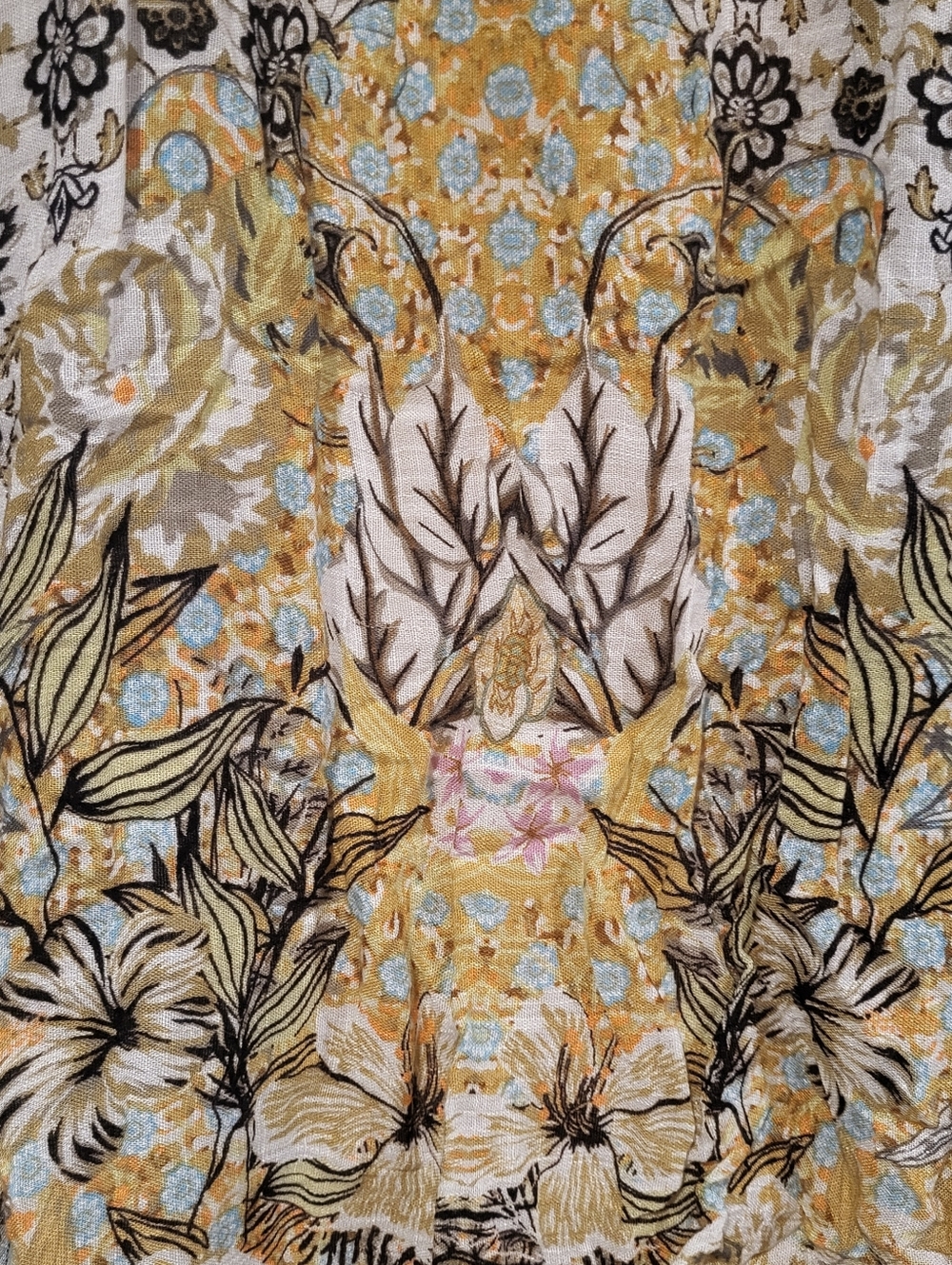 Floral Boho  Patterned Fabric Komono By Coco And Carmen